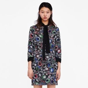 ZARA Colored Lace Blazer